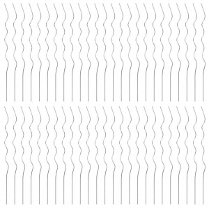 Soporte para planta espiral 50 unidades 110cm acero galvanizado H