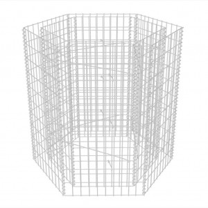 Arriate hexagonal de gaviones 100x90x100 cm H