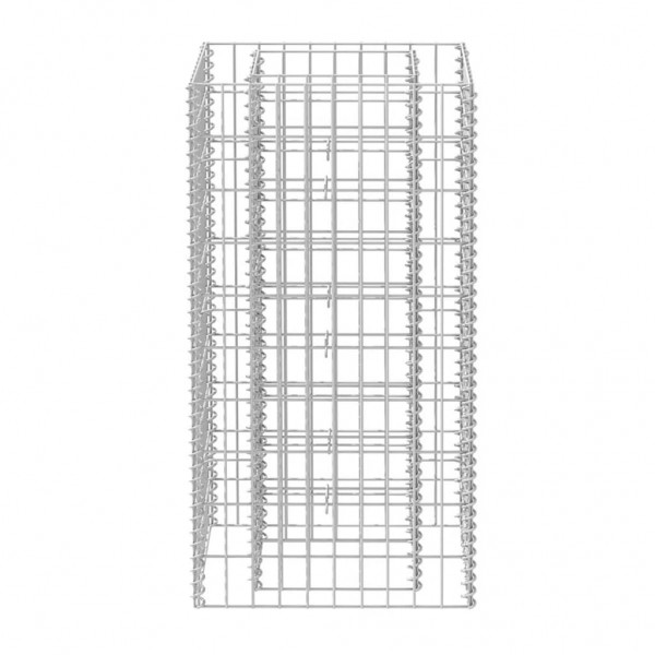 Arriate de gaviones de acero 50x50x100 cm M 2