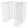 Cerca gabião para 1 caixote do lixo aço 110x100x120 cm 2