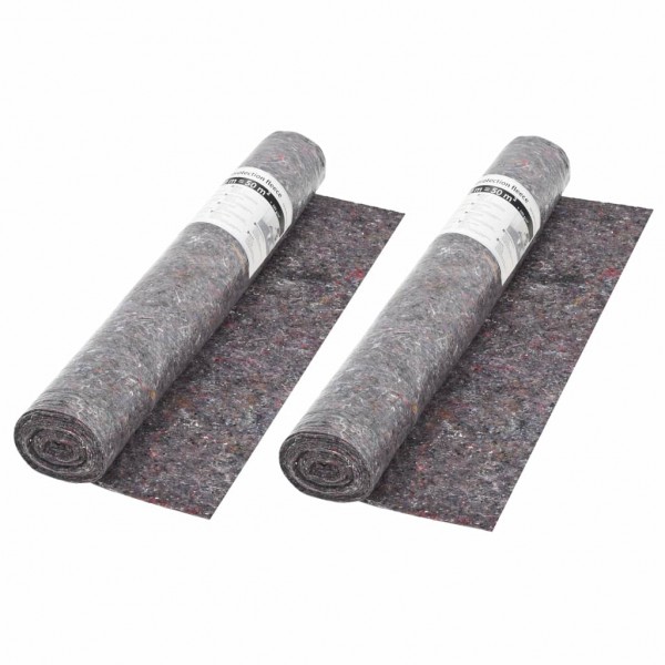 Fieltro antideslizante de pintor 2 unidades 50 m 180 g/m² gris M 2