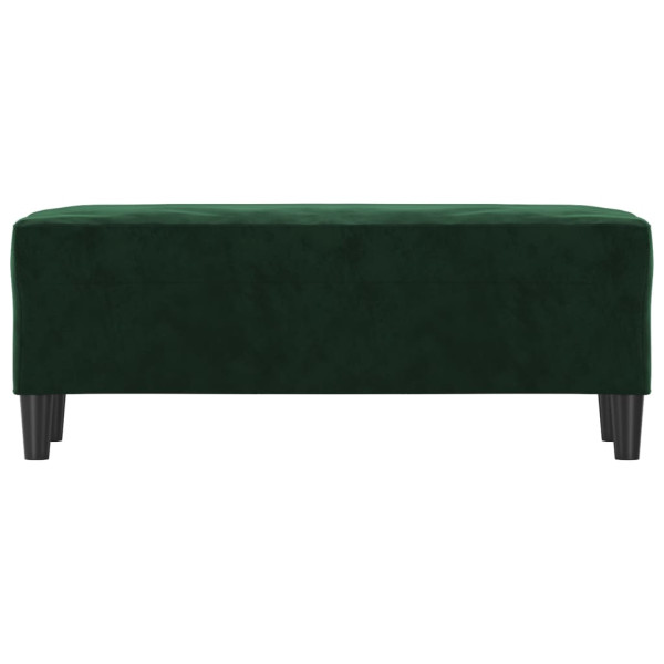 Banco 100x35x41 cm veludo verde-escuro M 3
