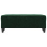 Banco de terciopelo verde oscuro 100x35x41 cm 3