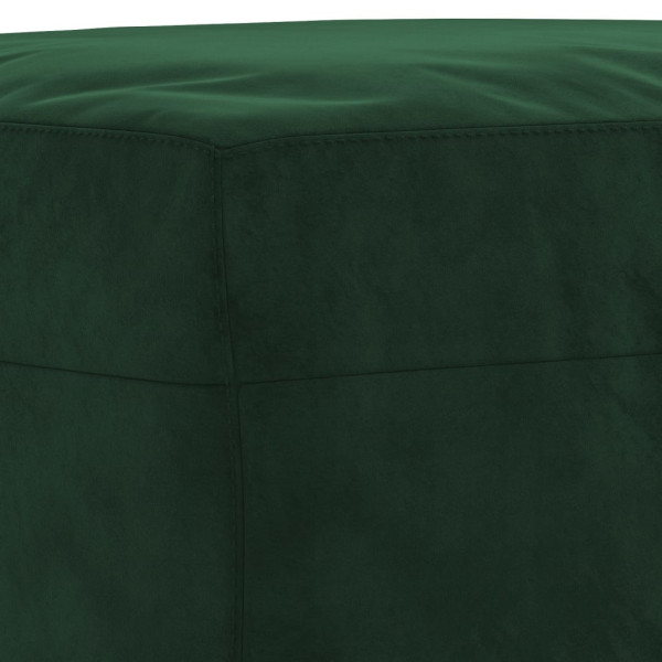 Banco de terciopelo verde oscuro 100x35x41 cm M 5