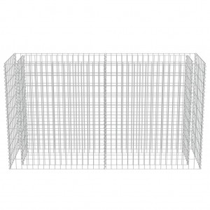 Canteiro elevado/cesto gabião 180x50x100 cm aço galvanizado H