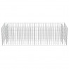 Canteiro elevado/cesto gabião 180x50x50 cm aço galvanizado 5
