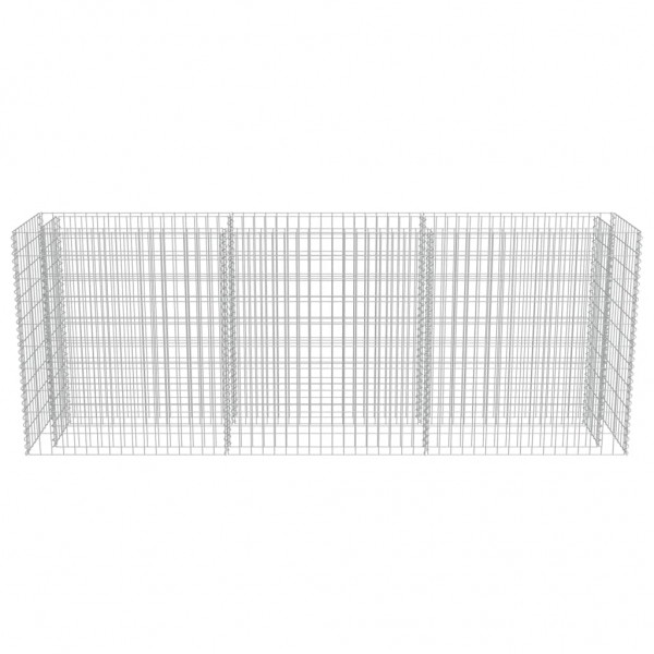 Canteiro elevado/cesto gabião 270x50x100 cm aço galvanizado M 5