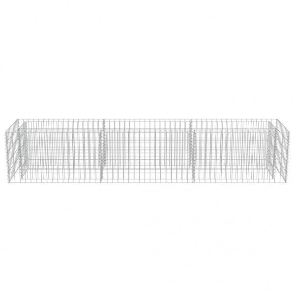 Canteiro elevado/cesto gabião 270x50x50 cm aço galvanizado M 5