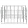 Canteiro elevado/cesto gabião 90x50x50 cm aço galvanizado 5