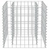 Canteiro elevado/cesto gabião 50x50x50 cm aço galvanizado 5