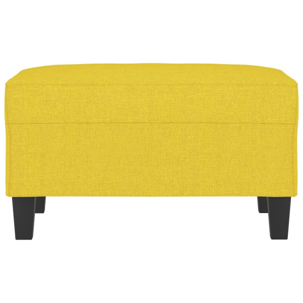 Apoio de pés 70x55x41 cm tecido amarelo-claro M 3