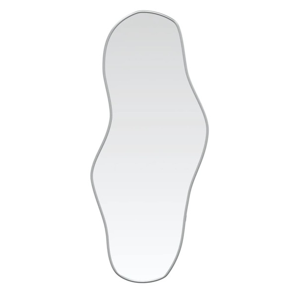 Espejo de pared plateado 100x45 cm M 2