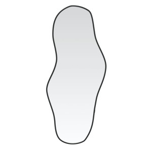 Espejo de pared negro 80x35 cm H