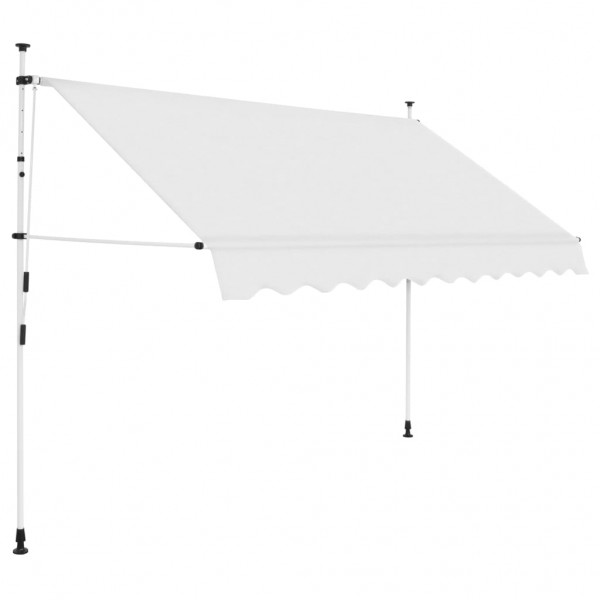 Toldo retráctil de operación manual 300 cm crema D