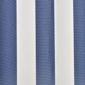 Toldo de lona azul y blanco 500x300 cm H