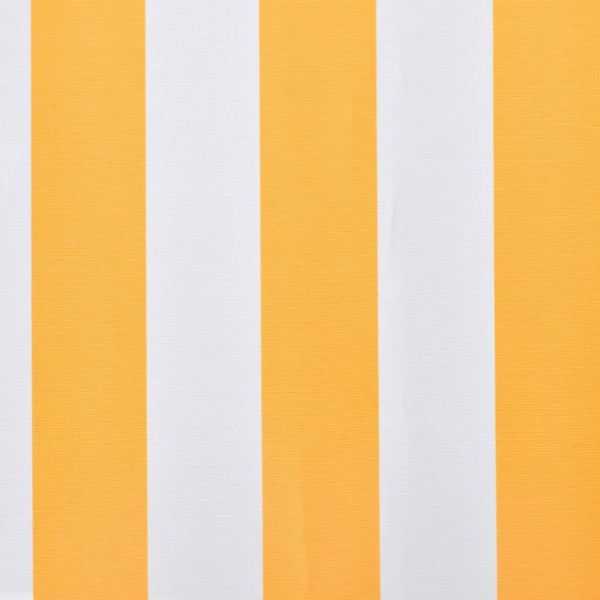 Toldo de lona naranja y blanco 450x300 cm M 2