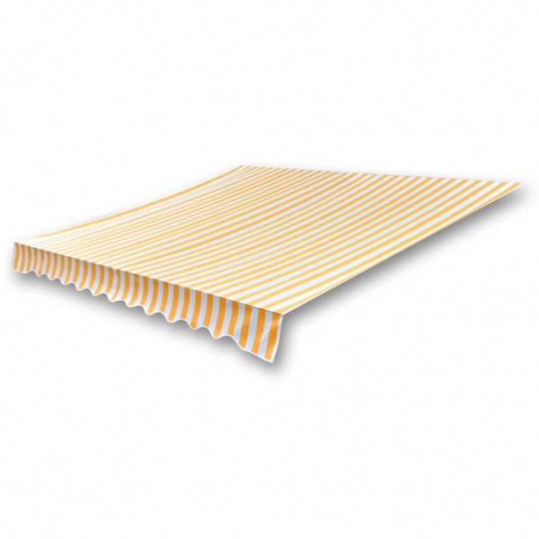 Toldo de lona naranja y blanco 450x300 cm M 3