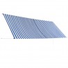 Toldo retrátil 400x150 cm azul e branco 4