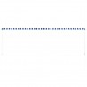Toldo retrátil 400x150 cm azul e branco 5