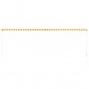 Toldo retrátil 400x150 cm amarelo e branco 4