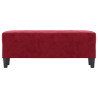 Banco 100x35x41 cm veludo vermelho tinto 3