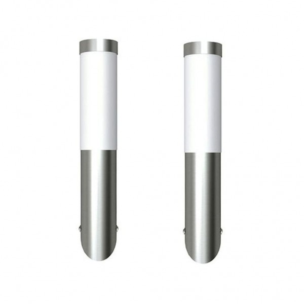 Apliques de exterior 2 unidades acero inoxidable M 2