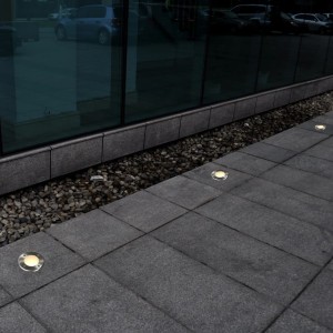 Luces de suelo de exterior redondas 12 unidades H