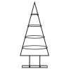 Árbol de Navidad para decoración metal negro 60 cm 3