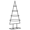 Árvore de Natal para decoração de metal preto 60 cm 5