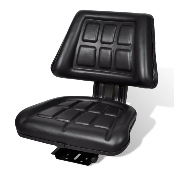 Asiento de tractor con respaldo negro D