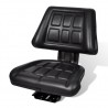 Asiento de tractor con respaldo negro 1