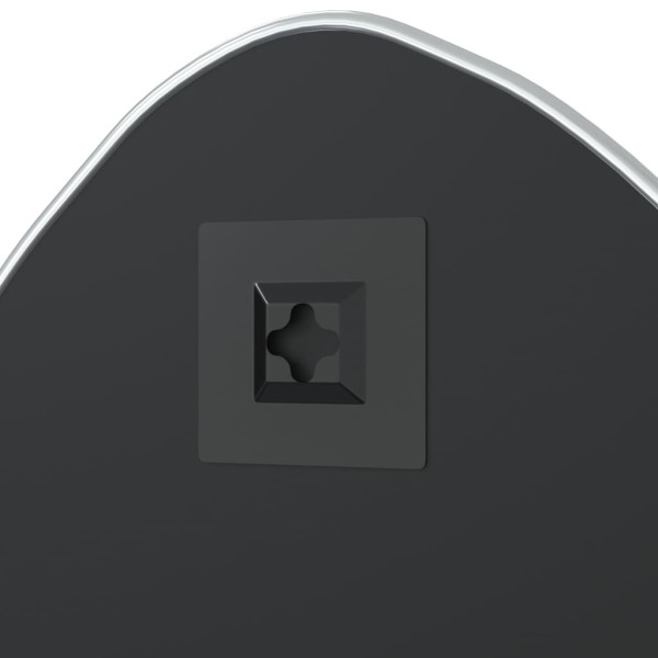 Espejo de pared plateado 50x40 cm M 5