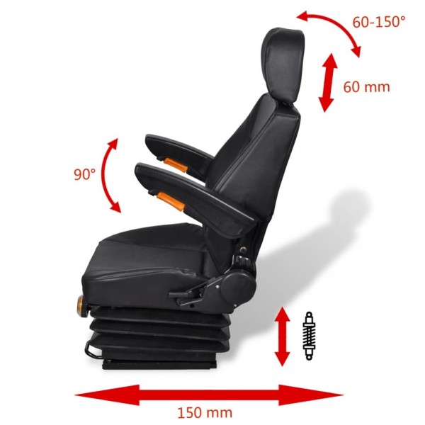Asiento de tractor con suspensión M 3