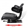 Asiento de tractor con respaldo negro 3