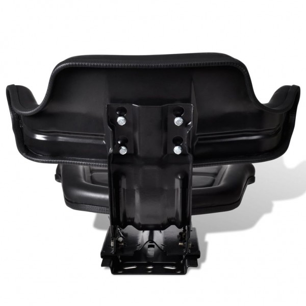 Asiento de tractor con respaldo negro M 4