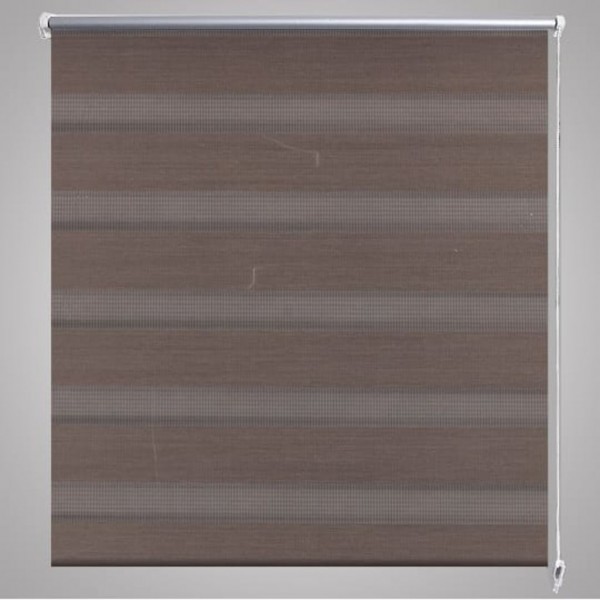 Estore de rolo 60 x 120 cm. linhas de zebra / Café M 4