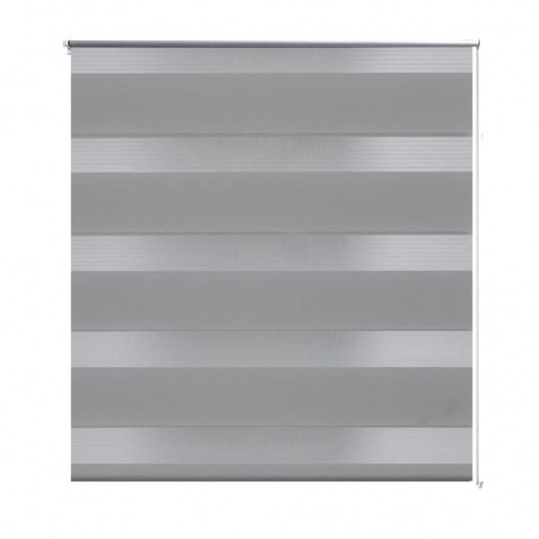 Estore de rolo 90 x 150 cm. linhas de zebra / Cinza M 2
