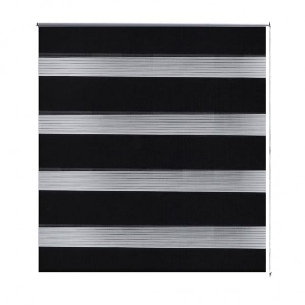 Estore de rolo 90 x 150 cm. linhas de zebra / Preto M 2