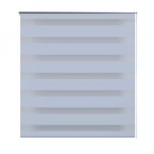 Estore de rolo 100 x 175 cm. linhas de zebra / Branco H