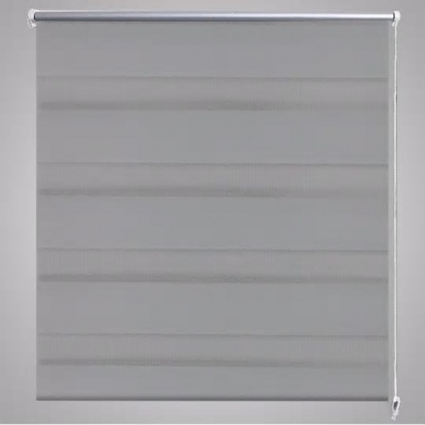 Estore de rolo 100 x 175 cm. linhas de zebra / Cinza M 4