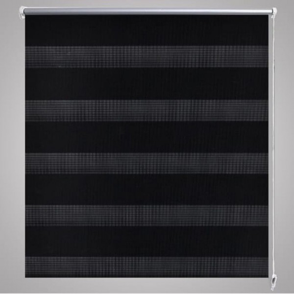Estore de rolo 100 x 175 cm. linhas de zebra / Preto M 4