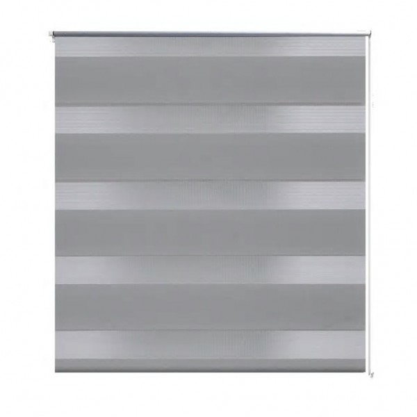 Estore de rolo 140 x 175 cm. linhas de zebra / Cinza M 2