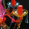 Lustre multicolor com 5 bulbos 5