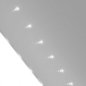 Espejo de pared con luces LED 60x80 cm H