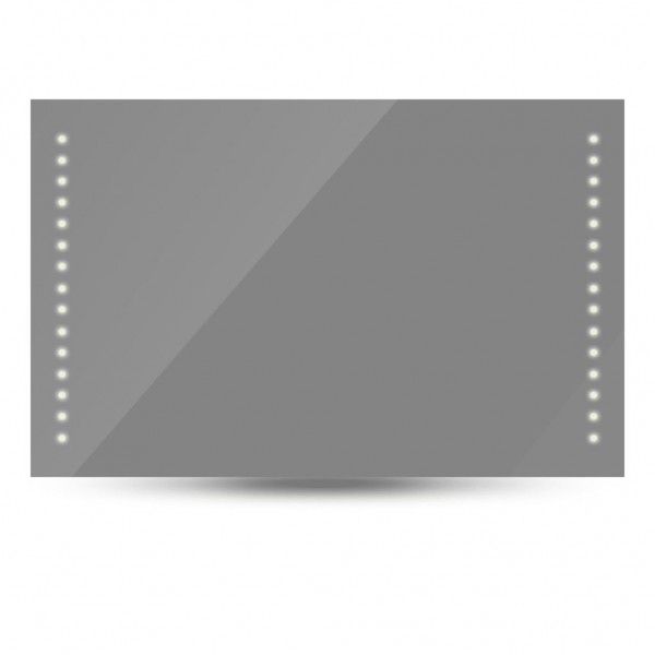 Espejo de pared con luces LED 100x60 cm M 2