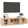 Mueble de TV de madera maciza de pino 156x37x45 cm 5