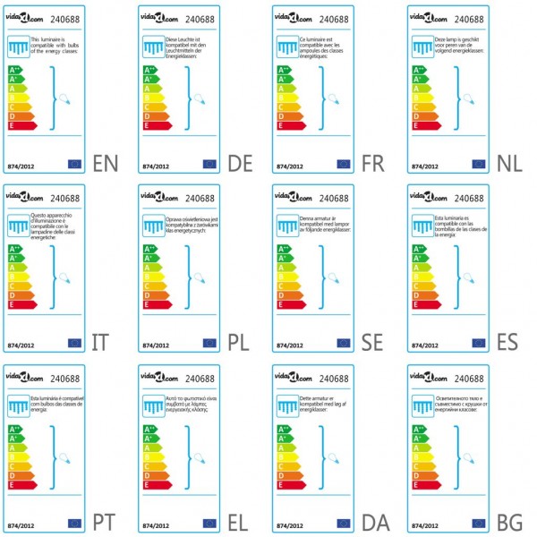 Lustre redondo de cristal cromado M 5