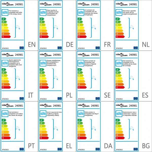 Lámpara de techo con brazos de cristal hojas blanco y morado M 4