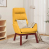Sillón de relax de tela amarillo mostaza 1