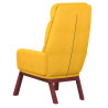 Sillón de relax de tela amarillo mostaza 5
